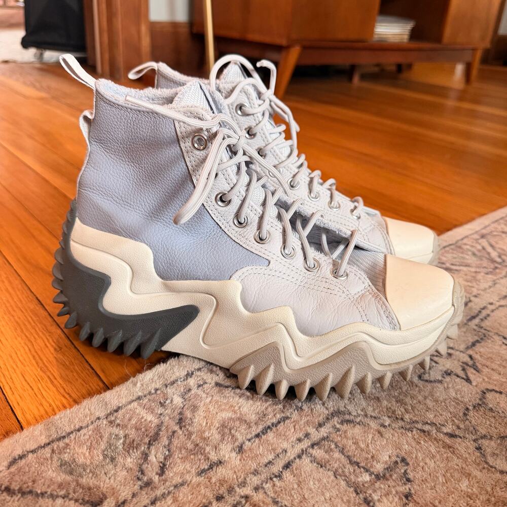 Converse Run Star Motion High "Gravel Stone" Chunky Platform Sneakers W10 / M8.5 - Picture 10 of 10